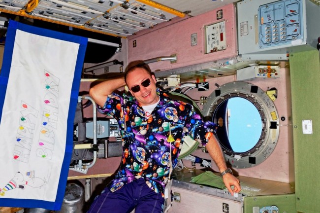 Смоленский космонавт отметил День рождения на борту МКС