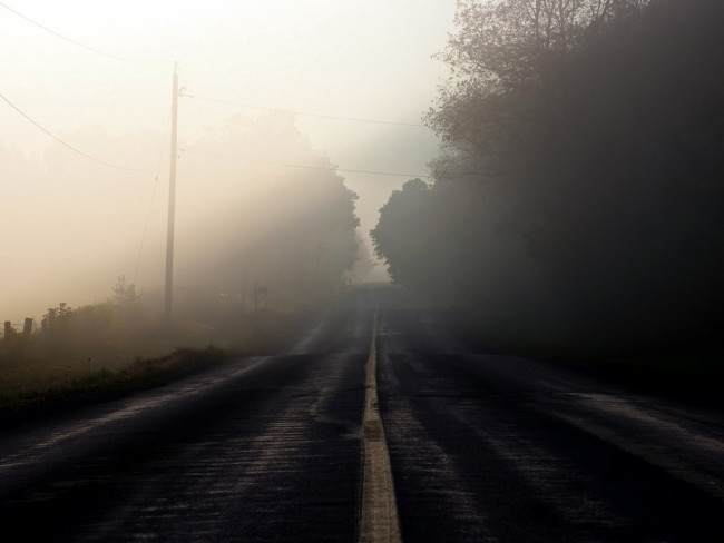 Из-за тумана будет опасно передвигаться по дорогам