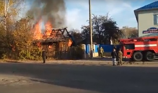Пожар в Ярцеве попал на видео