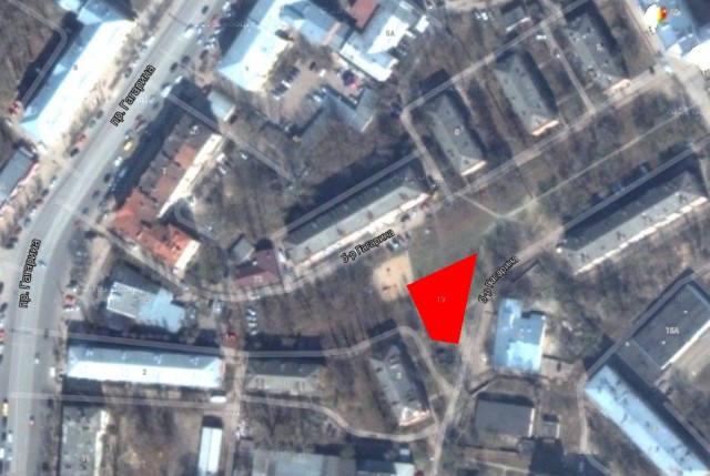 Участок на бульваре Гагарина, где скоро появится гостиница