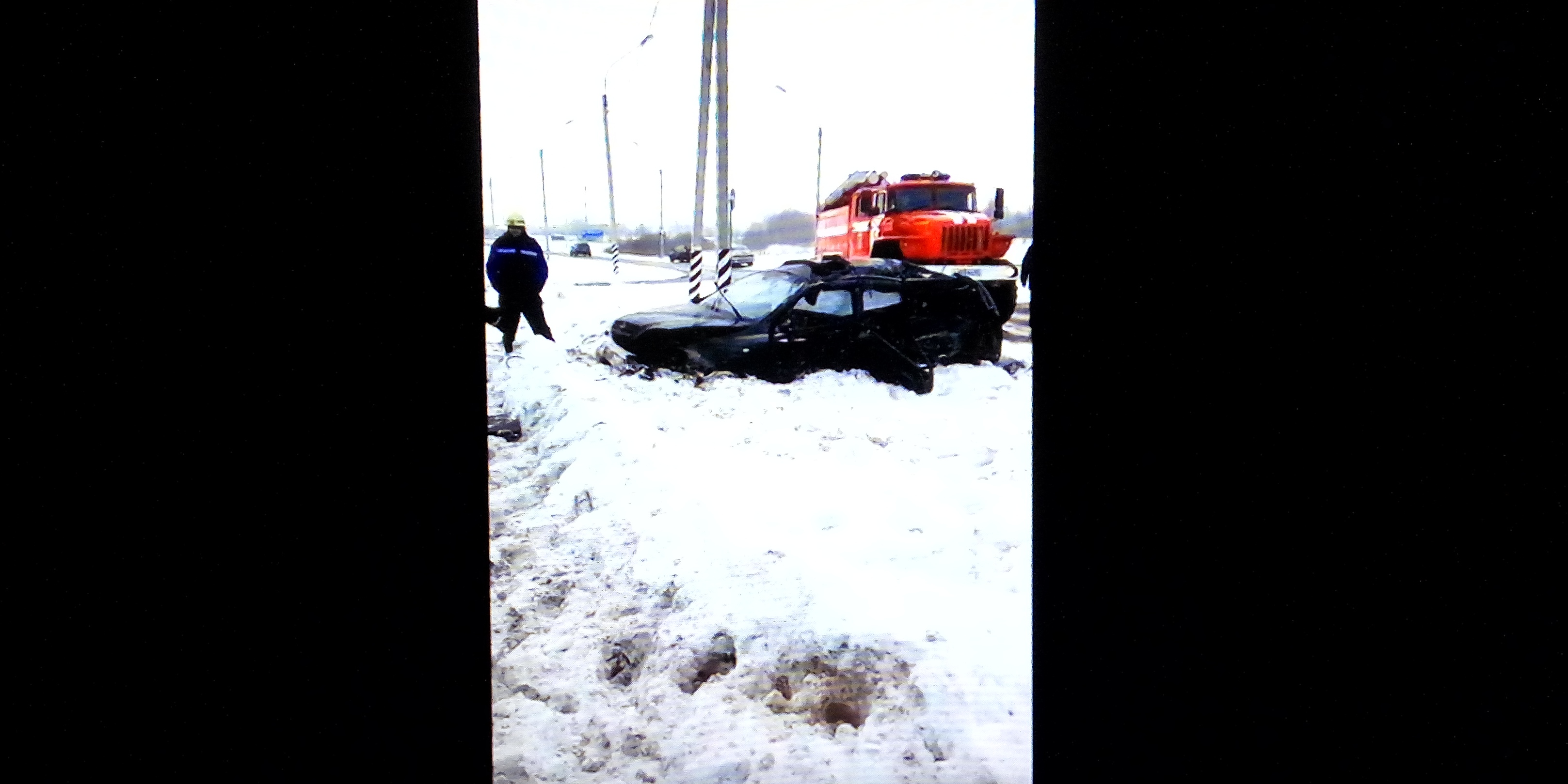 В Сети появилось видео последствий страшной аварии под Смоленском -  SmolNarod.ru