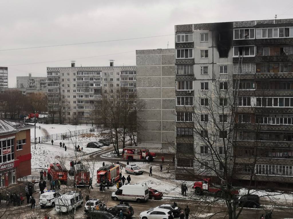 Серьезный пожар произошел на Киселевке