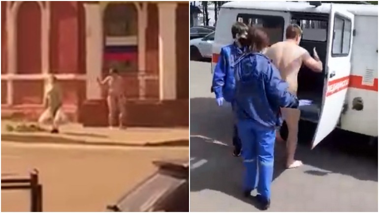 В Смоленской области голый мужчина разгуливал по улицам. В Сети появились «сексуальные видео»