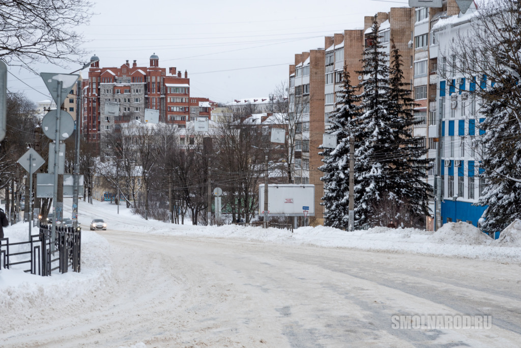смоленск, снег, город, снегопад, улицы, общественный транспорт, машины