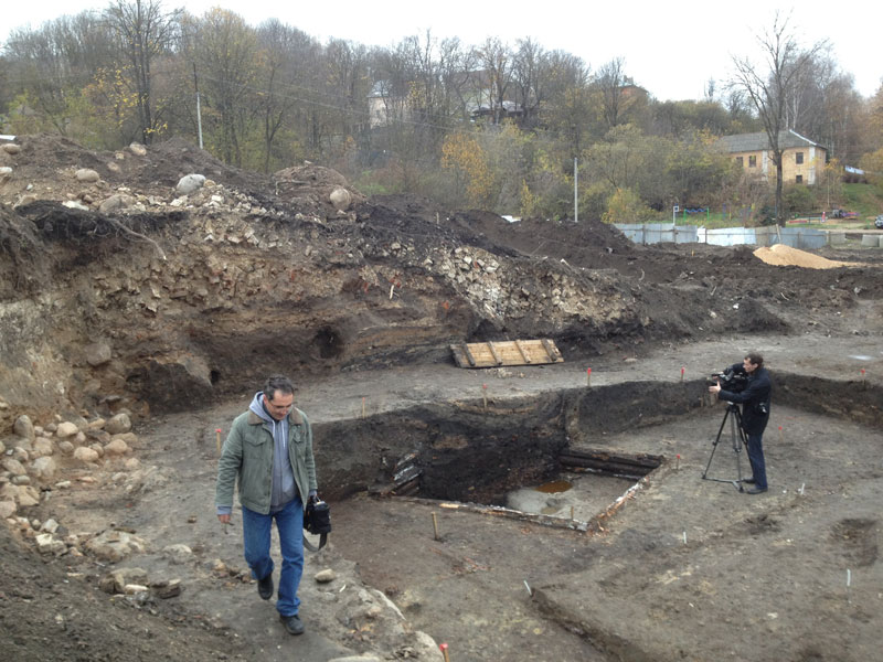 Руины домонгольского храма на Краснофлотской в Смоленске сняли с воздуха