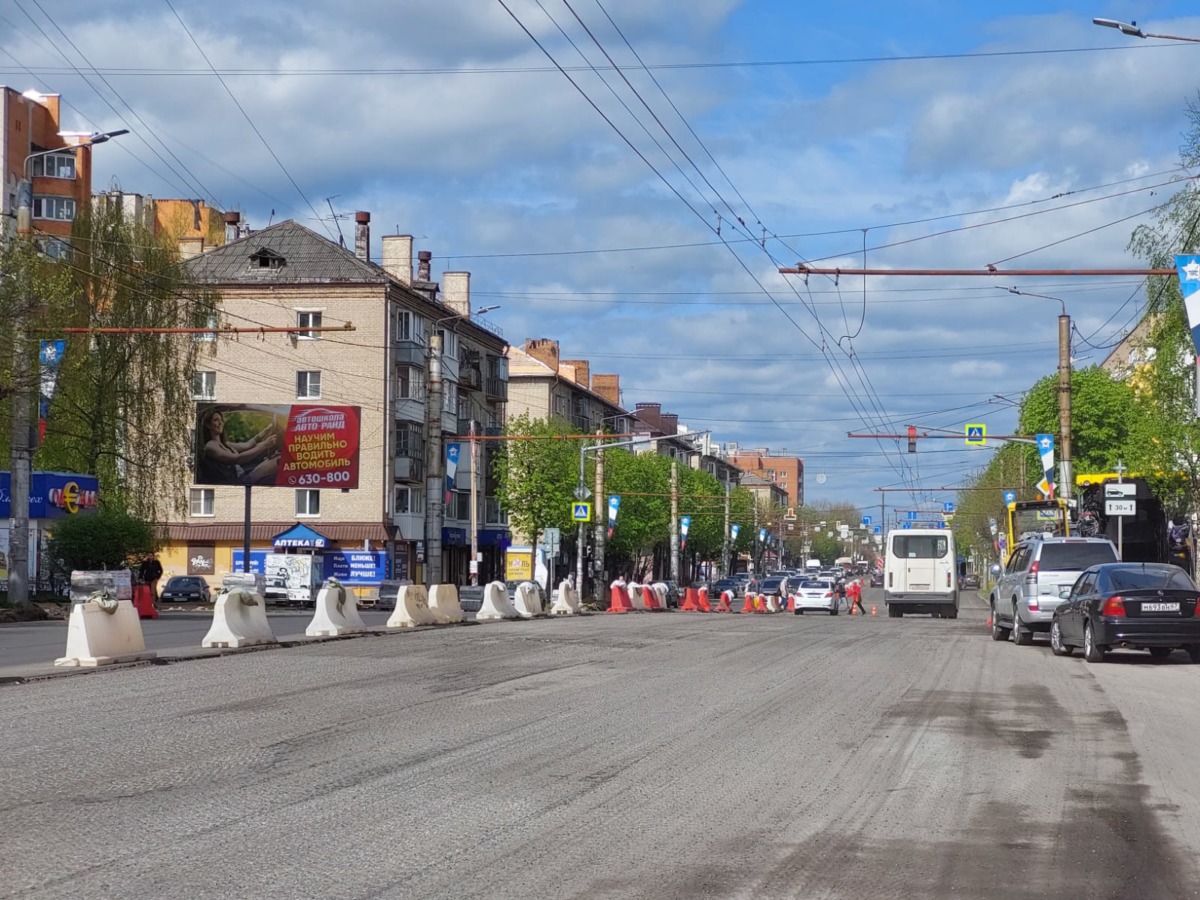 Как продвигается ремонт улицы Кирова в Смоленске?