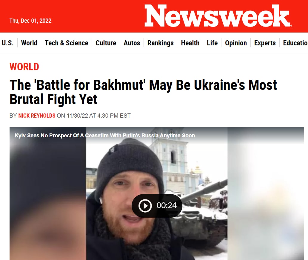«Битва за Бахмут» может стать самой жестокой на Украине