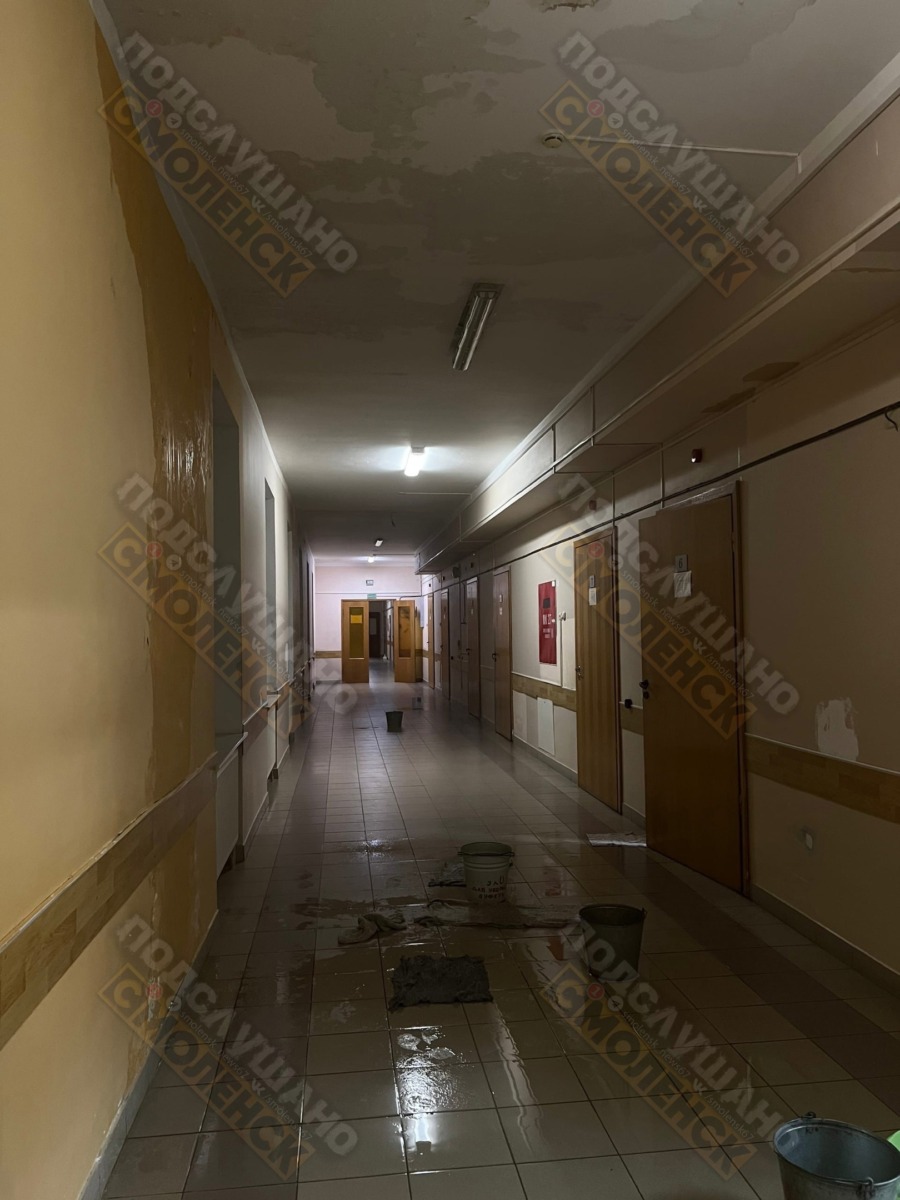 Смоленская областная больница «утопает» после ливня