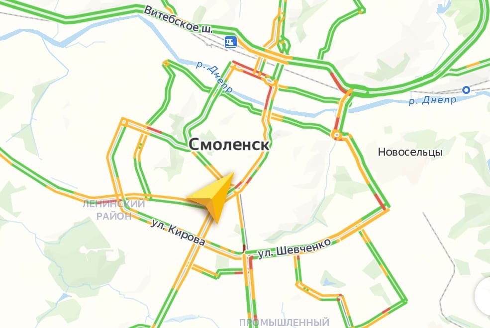 Утренние ДТП затруднили движение на дорогах Смоленска
