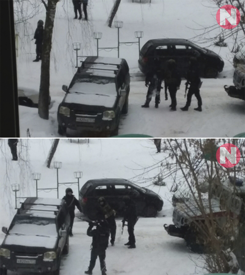 Появились фото и видео задержания стрелка в Смоленске