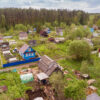 дача, дом, поселок, природа, огород