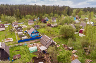 дача, дом, поселок, природа, огород