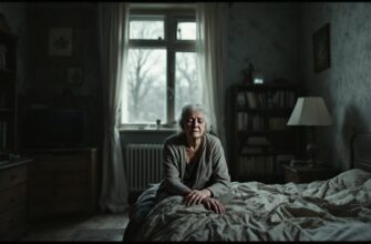 старая квартира, пожилая женщина плачет