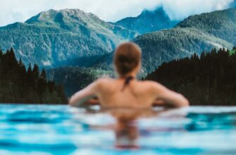 горячие источники, бассейн, горы, отдых