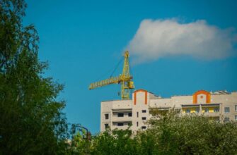 стройка, здание, кран, строительство, строительная