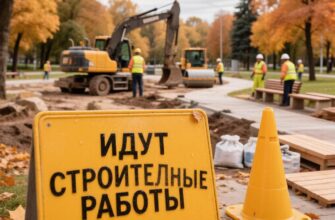 строительные работы, стройка, благоустройство, ремонт, парк