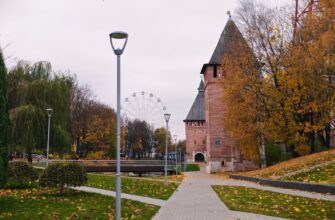 смоленск, крепостная стена, крепость, осень, место